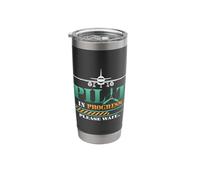 Pilot in Progress Please Wait Airplane Training Future Pilot Stainless Steel Insulated Tumbler