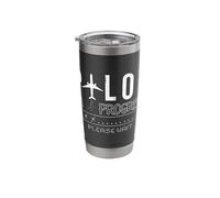 Pilot in Progress Please Wait Funny Aviation Pilot Plane Stainless Steel Insulated Tumbler