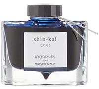 PILOT Iroshizuku Bottled Fountain Pen Ink, Shin-Kai, Deep Sea, Blue Black (69225)