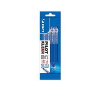 Pilot Kleer Erasable Gel Pen 0.7mm Tip - Blue Ink - Pack of 4