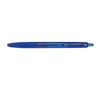 Pilot Medium Line 1 mm Tip Super Grip G Retractable Ballpoint Pen - Blue, Box of 12