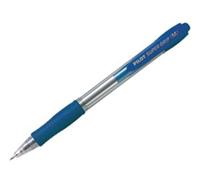 PILOT - Medium Super Grip Retractable Ballpoint Pen - Broad 1.0mm Tip - 12 x Blue