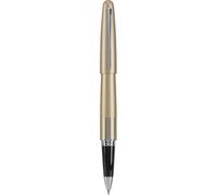 PILOT Metropolitan Collection Gel Roller Pen Gold Barrel Zig-Zag Design Fine Point Black Ink (91203)