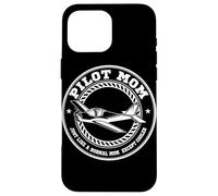 Pilot Mom Just Like A Normal Mom Airplane Pilot Aviation Case for iPhone 16 Pro Max