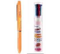 Pilot Multi-Pen Body Hi-Tec-C Coleto 500 Orange Body (LHKC-50C-O)+ 0.3mm Refill 10 Color Set (LHKRF1SC310C)