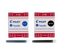Pilot Namiki Fountain Pen Ink Refill Set - 24 Pack (12 Blue, 12 Black) - High-Quality Cartridges For Effortless Writing