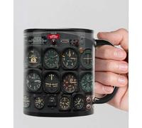 Pilot Novelty Coffee Mug, Pilot Indicator, Pilot Retirement, Airline Mechanic Gift, Aviation Mug, Funny Pilot Mugs, Gift for Pilot｜11 Oz Ceramic Mug Drinking Cup,De18Mcc08