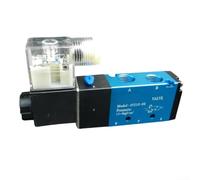 Pilot Operated Solenoid Valve 4V210-08, 5-Way 2-Position Pneumatic Directional Control Valve for DC24V Air Flow Systems, Industrial Automation Component with Easy Installation