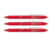 Pilot Original Frixion Rollerball Pen 0.7 mm Red, Pack of 3