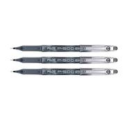 Pilot P-500 Gel Ink Rollerball Pens Fine 0.5mm Tip - Pack of 3 - Black Ink (BL-P50-B) Supplied Loose