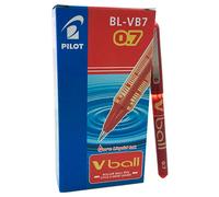 Pilot V-Ball 07 Rollerball Pen Medium 0.4 mm Red Pack of 12