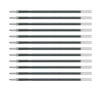 Pilot Refill for B2P/Soda/Supergrip/Rexgrip/Feed/Downforce Medium Ballpoint 1.0 mm Tip - Black, Box of 12
