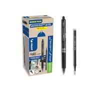 Pilot FriXion Ball Clicker Rollerball Bonus Pack Box 12 Pens +12 Refills Blk (Pack of 24) WLT435853