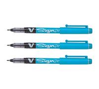 Pilot Pen - Felt-Tip Pens - V Sign - Medium 0.6 mm - Turquoise - Pack of 6