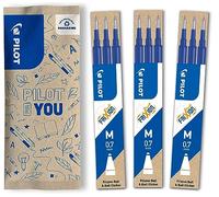 PILOT - Pack of 3 sets of 3 Refills 0,7 - Erasable ink for Frixion - Medium - Blue