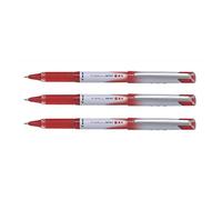 Pilot V Ball Grip Rollerball Pen, 0.5mm Fine Tip ball with Red Ink and 0.3mm line width, (EACH)