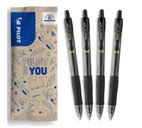 PILOT - Pack of 4 G2 0,7 - Gel Ink Roller Ball Pen - Medium - Black