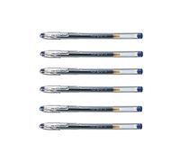 Pilot Pack of 6 Blue G1 BL-G1-5T-L Gel Pens - 0.3-mm Wide Tip and 0.3 mm Line Width