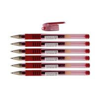 Pilot Pack of 6 G1 Grip Broad Tip Ballpoint Pens Red Gel Inkaa