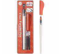 PILOT© PARALLEL PEN w/PLATE NIB - 1.5mm & 12 MIXABLE COLOUR INK CARTRIDGES