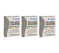 Pilot Parallel Mixable Color Ink Refills for Calligraphy Pens 12 Colors (77312) (Pack of 36 Assorted)