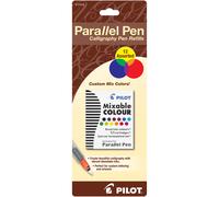 Pilot Parallel Mixable Color Ink Refills for Calligraphy Pens Assorted Colors 12-Pack (77318)
