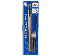 Pilot Parallel Pen 2-Colour Calligraphy Pen Set, with Red and Blue Ink Cartridges, 6.0mm Nib (90053), 6.0mm Nib