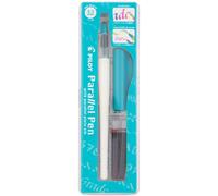 Pilot Parallel Pen Premium Caligraphy Pen Set 4.5mm Nib White Barrel with Teal Accents (14682)