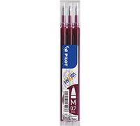Pilot Pen Frixion Ball 2261022F Refill Rollerball Pen Thickness 0.7 mm Dark Red Erasable Pack of 3