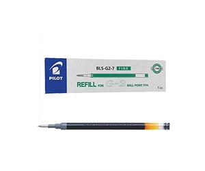 Pilot Pen G207 Green Gel Ink Refill Replacement Spare For G2, AlphaGel, G23, G2ex, Gel-X, Begreen G-Knock, ExecuGel & B2P Ballpoint Pens BLS-G2-7 (Pack Of 12)