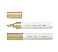 PILOT Pintor Pigment Markers, Medium, Gold Pack of 3aa