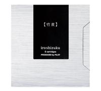 パイロット(Pilot) Pilot IRF6STAK Iroshizuku Iroshizuku Fountain Pen Cartridges 0.9 cc Bamboo Charcoal (Pack of 6)