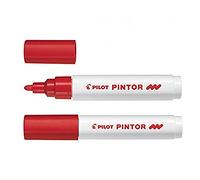 Pilot Pintor Medium Line Bullet Paint Marker 4.5mm Tip- Red (Pack of 6)