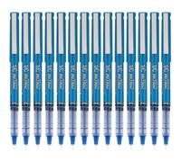 Pilot, Precise V5, Capped Liquid Ink Rolling Ball Pens, Extra Fine Point 0.5 mm, Blue, Pack of 14