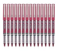 Pilot, Precise V5, Capped Liquid Ink Rolling Ball Pens, Extra Fine Point 0.5 mm, Burgundy, Pack of 14