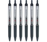 Pilot Precise V5 Retractable Premium Rolling Ball Pens, Extra Fine Point, Black, 6 Pack (13613)