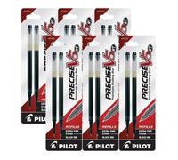 Pilot Precise V5 RT Liquid Ink Retractable Rollerball Pen Refills 0.5mm Extra Fine Point Black Ink Pack of 12