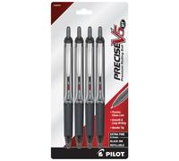 PILOT Precise V5 RT Refillable & Retractable Liquid Ink Rolling Ball Pens Extra Fine Point (0.5mm) Black Ink 4-Pack (26054)