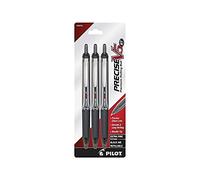 PILOT Precise V5 RT Refillable & Retractable Liquid Ink Rolling Ball Pens, Extra Fine Point (0.5mm) Black Ink, 3-Pack (26052)