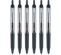 Pilot Precise V5 RT Refillable & Retractable Rolling Ball Pens Extra Fine Point 0.5 mm Black Pack of 6