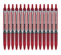 PILOT, Precise V5 RT Refillable & Retractable Rolling Ball Pens, Extra Fine Point 0.5 mm, Red, Pack of 14