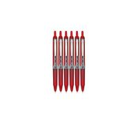 Pilot Precise V5 RT Retractable Liquid Ink Rollerball Pens, Extra Fine Point, 0.5mm, Red Ink, 6 Count