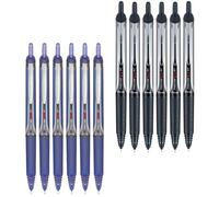 Pilot Precise V5 RT Retractable Rolling Ball Pens Extra Fine Point (12-Pack Black/Blue)