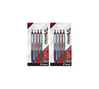 Pilot Precise V5 RT Retractable Rolling Ball Pens Extra Fine Point 8-Pack Black/Blue/Red/Green Inks (26055)