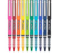Pilot Precise V5 Stick Rolling Ball Pens, Extra Fine Point 0.5mm, 10 Colors (12562)