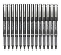 Pilot Precise V7 Capped Liquid Ink Rolling Ball Pens Fine Point 0.7 mm Black Pack of 14