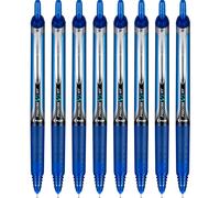 Pilot Precise V7 RT Refillable & Retractable Liquid Ink Rolling Ball Pens, Fine Point (0.7 mm) Blue, 8-Pack
