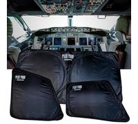 PILOT PROOF Sunshades for Aircraft Boeing 737 UV Defender UPF 50+ Heat Shield Foldable Compact Bag for Easy Carrying (Boeing 737)