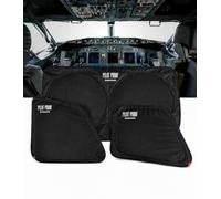 PILOT PROOF Sunshades for Aircraft Boeing 737 UV Defender UPF 50+ Heat Shield Foldable Compact Bag for Easy Carrying (Boeing 737)