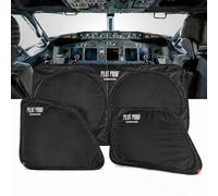 PILOT PROOF Sunshades for Aircraft Boeing 737 UV Defender UPF 50+ Heat Shield Foldable Compact Bag for Easy Carrying (Boeing 737)